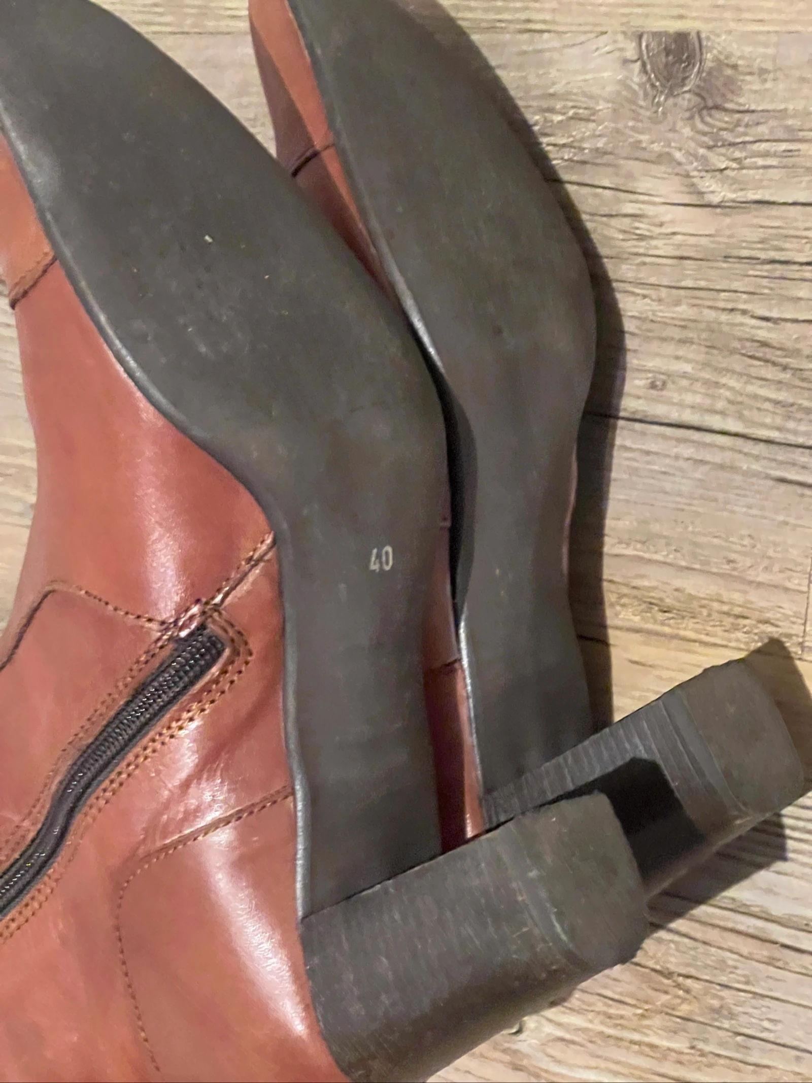 Minelli high leather heeled boots – photo 8